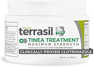 Terrasil Tinea Max 200gm Jar – 6X Faster Relief Natural Anti-Fungal Ointment for Tinea Versicolor, Corporis, Cruris and Pedis