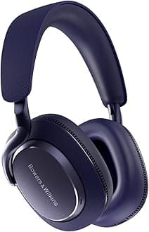 Bowers & Wilkins Px7 S3 Wireless Headphones Over Ear Noise Cancelling, Active Noise Cancelling & Transparency Mode, Hi-Res Sound, Bluetooth, 30-Hr Playtime, Quick Charge, Indigo Blue