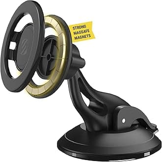 Scosche MagicMount™ SMSWD Magnetic Phone Holder for Car Dashboard/Windshield, MagSafe Stand, Suction Cup Phone Mount Compatible with iPhone 16 15 14 13 12 Series, Mag Safe Case & All Cell Phone