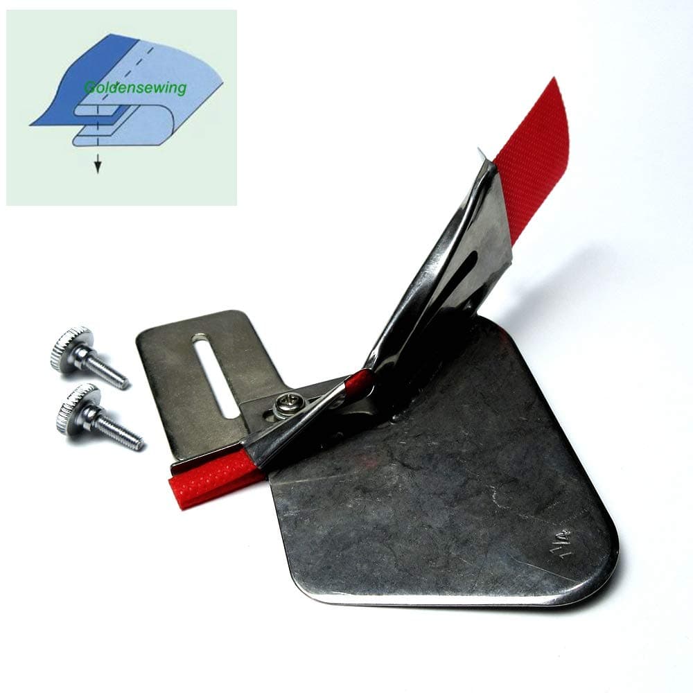 Double Fold Binder/Binding Attachment Folder #A9 for Industrial Sewing Machine (Tape Size:1-1/8")