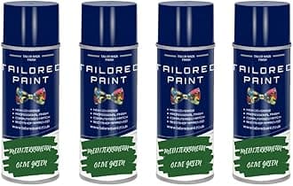 Dead Plant Reviver Aerosol Paint Green Foliage - Gives Dead Shrubs, Hedges, Boxes a Second Life (4, Mediterranean Olive Green)