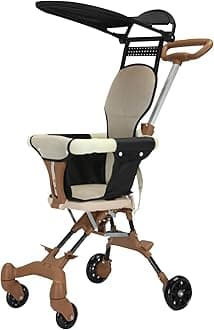 DAYONG Baby Stroller, Foldable Travel Stroller with Awning, One-Hand Fold, Lightweight Compact Stroller for Walking Shopping Airplane Travel 1-3 Years Kids. (color-1)