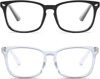 Unisex Stylish Square Non-Prescription Eyeglasses Clear Lens Glasses