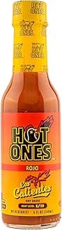 Los Calientes Rojo Hot Sauce Made With Natural Ingredients & Spicy Flavors From Smoked Red Jalapeno, Habenaro & Apricot, 5 fl oz Bottle (1-Pack)