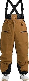 Ski Pants Snowboard Pants for Men, Baggy Snow Pants Insulated Waterproof Windproof, Mens Snow Bibs Overall