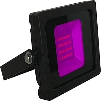 10W Pink LED Slimline Floodlight, Waterproof Outdoor Light, IP65 Rated Focus Light for Small Patio Areas, Garden Security Lights, Energy-Efficient 80W Equivalent with 120-Degree Beam Angle [Energy Class A]