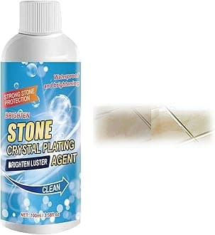 Stain Remover Cleaner & Nano Stone Crystal Plating Agent – Marble Stone Cleaner, Polished Stone & Marble Surface Cleaner, Polishing & Maintenance Solution for Kitchen & Outdoor Use -1 pcs