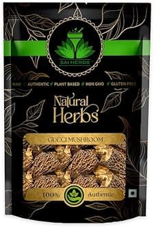 Himalayan Gucci Mushroom | Premium Dried Morel Mushrooms | Nutrient-Rich, Heart-Healthy, and Versatile Culinary Delight | Pure & Natural (1 KG)