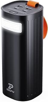 ZOUPW60000mAh Power Bank,Travel Essentials,200W Portable Charger with 2 Fast Charging USB-C &2 USB-A Output,Compatible with Phones Airpods Laptop Drone for Home Backup Travel Camping Essentials