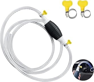 High Flow Fuel Transfer Pump Kit | Portable Hand Pump Siphon for Petrol, Diesel, Water & Oil – Ideal for Cars, Bikes, Tanks & Fish Tanks (Fuel Transfer Pump)