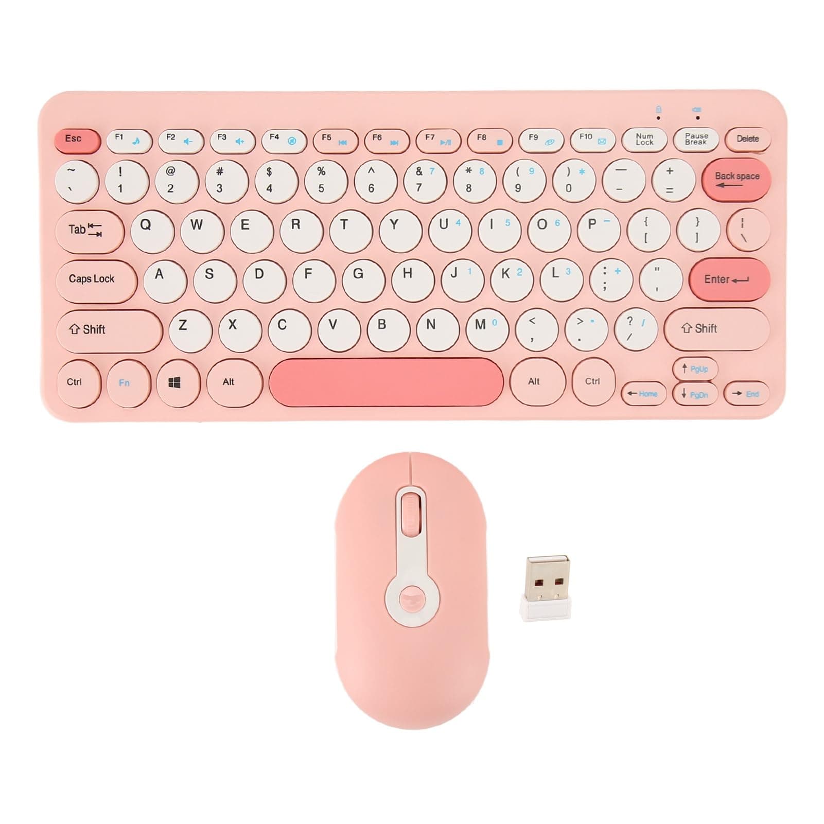 Cryfokt Wireless Keyboard and Mouse Combo, Ergonomic Computer Keyboard, Compact and Lightweight Cordless Keyboard Mouse Sets, Quiet Computer Keyboards for ()