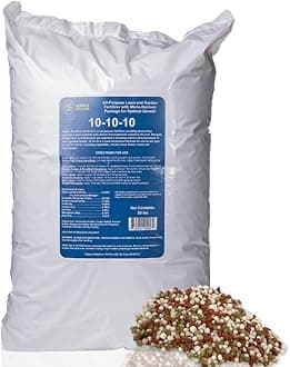 10-10-10 Complete Lawn & Garden Granular Fertilizer with Micronutrients – Balanced NPK Plant Food for Soil Health, Blooms & Roots – Safe for Vegetables, Fruits, Lawns (50 Pounds)