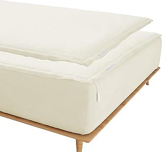 Zip On Sheets™ Zipper Fitted Sheet Twin XL Size - Upto 16” Inch Deep Pockets - Includes 1 Fitted Sheet Base & 2 Zip-On Sheets - Easy to Use, Sateen Cotton 500 TC Fitted Sheet - Ivory