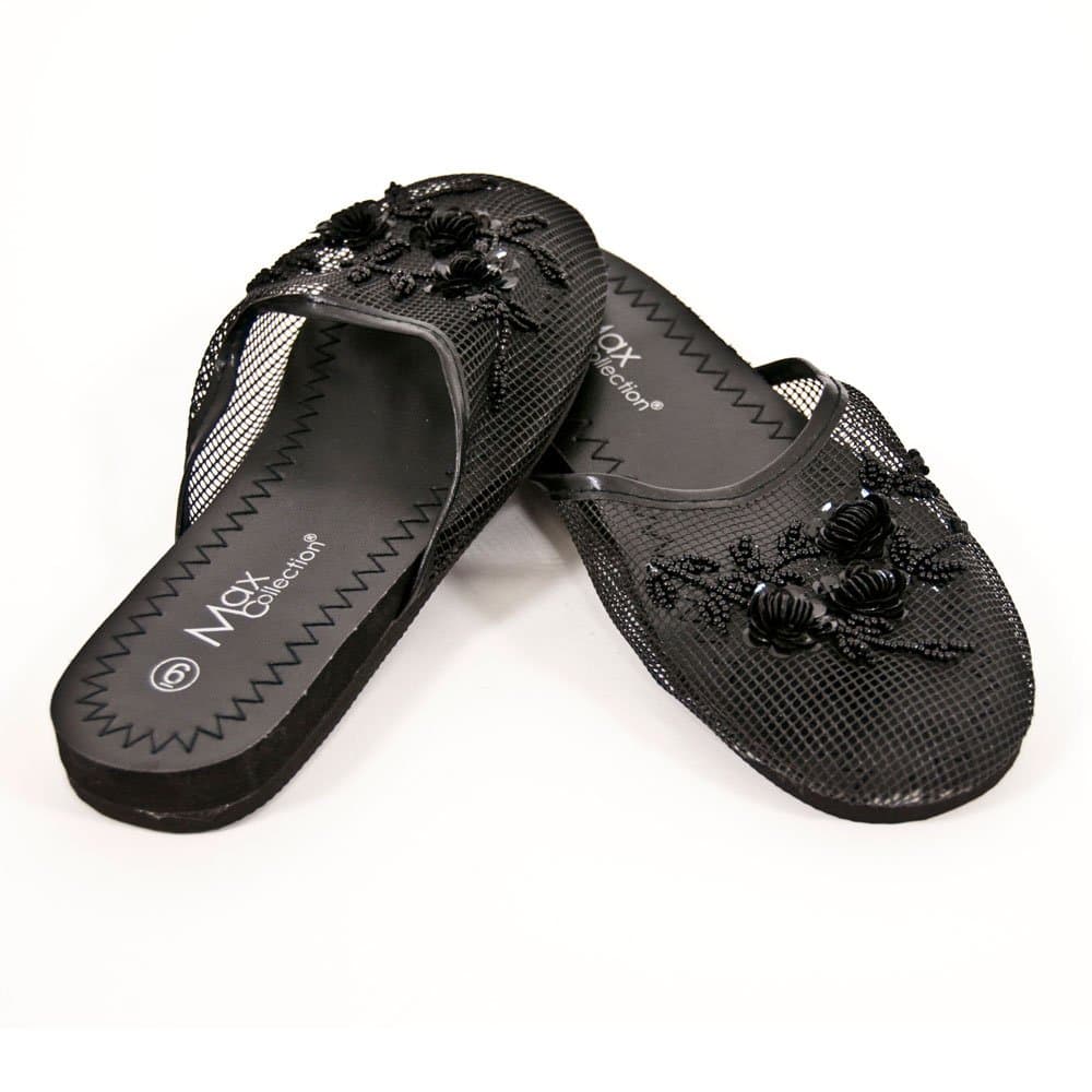 Mesh Slippers - Black