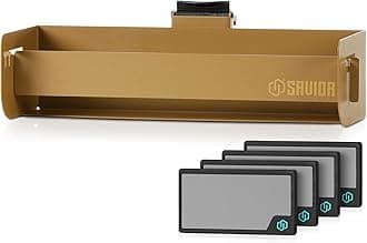 Wall Rack System Universal Magazine Rack Holder Slat Wall Mount Display Organizer Hanger, Adjustable to Fit Most 9MM .45 Pistol 5.56 .308 Rifle Mags, Heavy-Duty Steel Construction