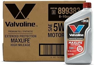 Valvoline Extended Protection High Mileage with Ultra MaxLife Technology 5W-30 Full Synthetic Motor Oil 1 QT, Case of 6
