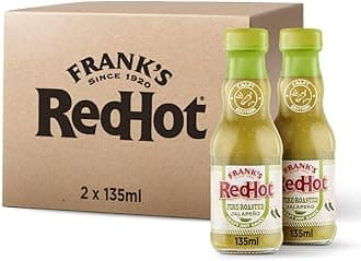 RedHot Fire-Roasted Jalapeño Craft Hot Sauce 135 ML, Pack of 2, Smokey Fiery Hot Chilli Sauce, Use as Condiment, for Veg & Non-Veg Cuisine, Perfect for Grilled Chicken, Nachos and Tacos