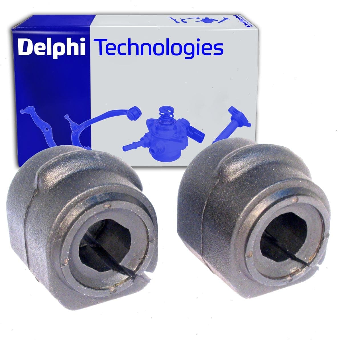 Delphi Front To Frame Stabilizer Bar Bushing Kit compatible with Ford Focus 2004-2011