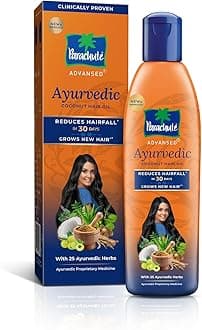 Ayurvedic Coconut Hair Oil | for Hair Fall Control & Hair Growth | with Coconut & 25 Ayurvedic Herbs Like Amla, Neem, Bhringraj, Brahmi, Methi Etc | Clinically Proven | 300Ml