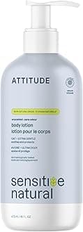 Body Lotion for Sensitive Skin with Oat, EWG Verified, Dermatologically Tested, Vegan, Extra Gentle, Unscented, 16 Fl Oz