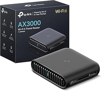 Roam 6 AX3000 Dual-Band Wi-Fi 6 Travel Router – Multi-Gig Portable, OpenVPN, WireGuard, Public Network Sharing, Hotel/Cruise Approved, Phone Tethering, USB 3.0, Multi-Mode - TL-WR3002X
