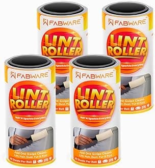 Lint Remover Rolls for Clothes - Sticky Lint Roller for Clothes, Furniture, Wool, Fur, Coat, Car Seats, Fabric, Dust Cleaner, Pet Hair Remover 4 Refills- 240 Sheets ONLY (NO Handles)