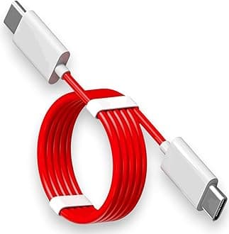 AINE 80W USB-C to C SuperVOOC Fast Charging Data Sync Cable compatible with OnePlus 12 12R 11 11R 10R 10T 10 9 Pro 8T 7T 7T Pro Nord Series – Original High-Speed Charging