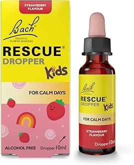 Kids Dropper 10ml (Strawberry) Comfort & Reassurance, Natural Emotional Wellness Day Support, Flower Essence Vegan Formula, Travel, Bach to School, Exams, Alcohol Free