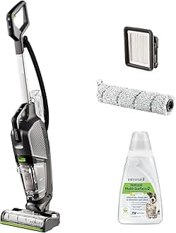 CrossWave HydroSteam PET, Wet and Dry Vacuum Cleaner, Mop & Dries in One, Vacuum Cleaner with Steam Function, Floor Cleaner for Pet Owners, Multi-Surface Wet Vac, 76 dB, Corded, 3517E