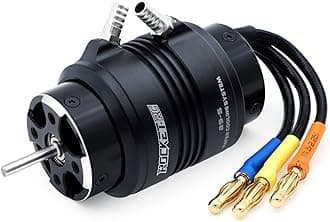 Surpass Hobby 2958 4480KV Brushless Motor Shaft 3.175mm with Water Cooling Jacket for RC Boat(4480kv)
