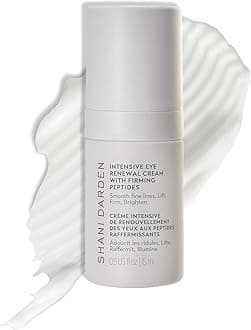 Intensive Eye Renewal Cream, Hydrating Under Eye Cream for Dark Circles, Fine Lines, Wrinkles & Crows Feet with Niacinamide, Shea Butter & Ceramide, Crease-Free & Makeup-Ready, 0.50 fl oz