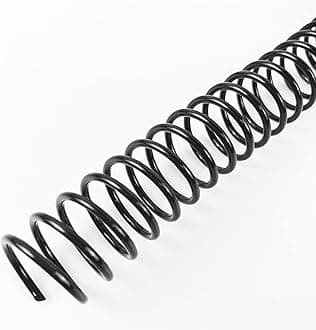 Binditek100 Pack Plastic Spiral Binding Coils, 16mm(5/8"), 140 Sheet Capacity, 4:1 Pitch, Black, 48 Loops, for Letter Size, for Students and Coworkers
