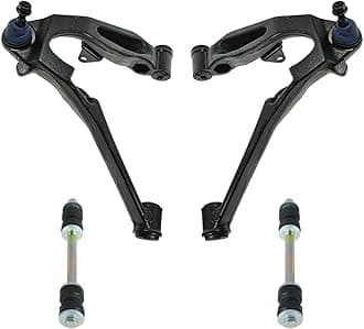 TRQFront Suspension Kit Control Arm with Ball Joint Sway Bar Stabilizer Link Compatible with 99-13 Chevrolet GMC 03-09 Hummer