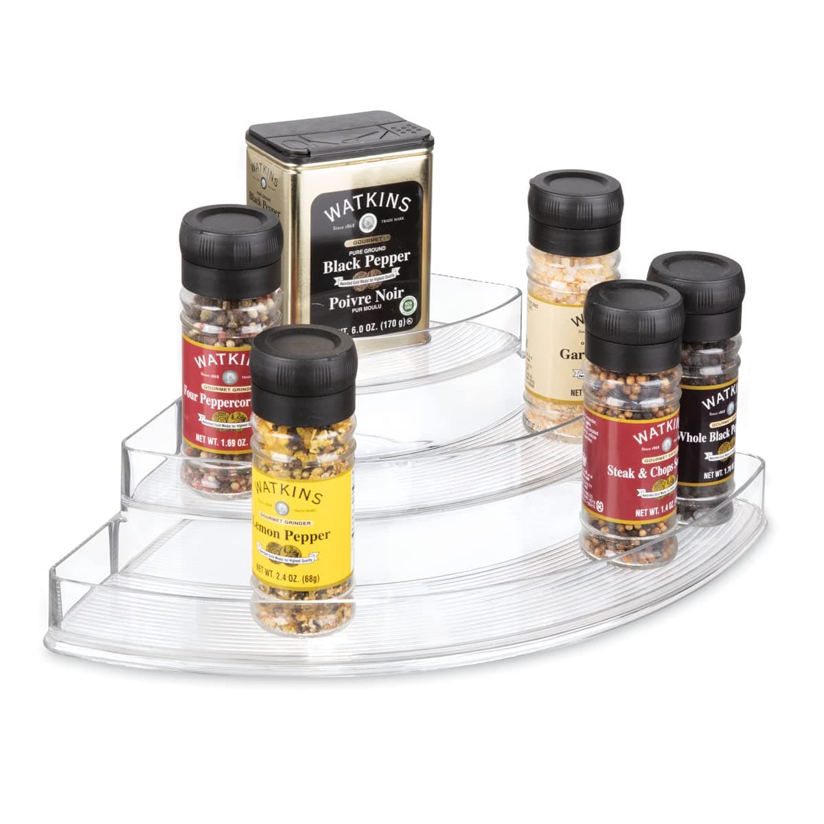 Interdesign Linus Stadium Corner Spice Rack Clear