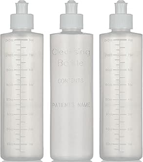 Perineal Lavette Irrigation Bottle for Postpartum Care - After-Birth Essentials for Mom to Soothe and Clean Perineal Area - Premium Portable Bidet for Women - 8OZ (Pack of 3)