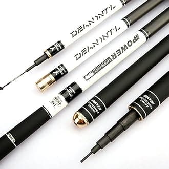 Telescopic Fishing Rods 12FT 13FT 15FT 16FT 18FT 21FT 24FT Carbon Fiber Rod Ultra Light Carp Fishing Pole Spinning Rod (Size : 6.3m/21FT)