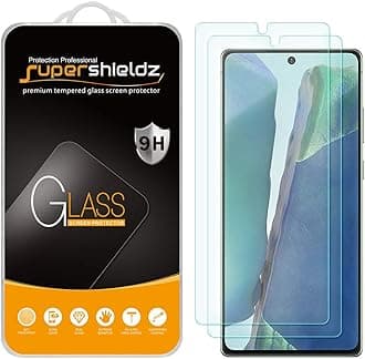(2 Pack) Supershieldz Designed for Samsung Galaxy Note 20 5G Tempered Glass Screen Protector, Anti Scratch, Bubble Free