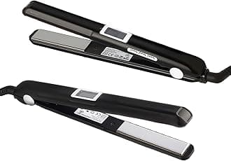 Ultrasonic Infrared Hair Care Iron Recovers The Damaged Hair LED Display Treatment Styler Cold Iron Straightener, Infrared Straightener Styler (Black)