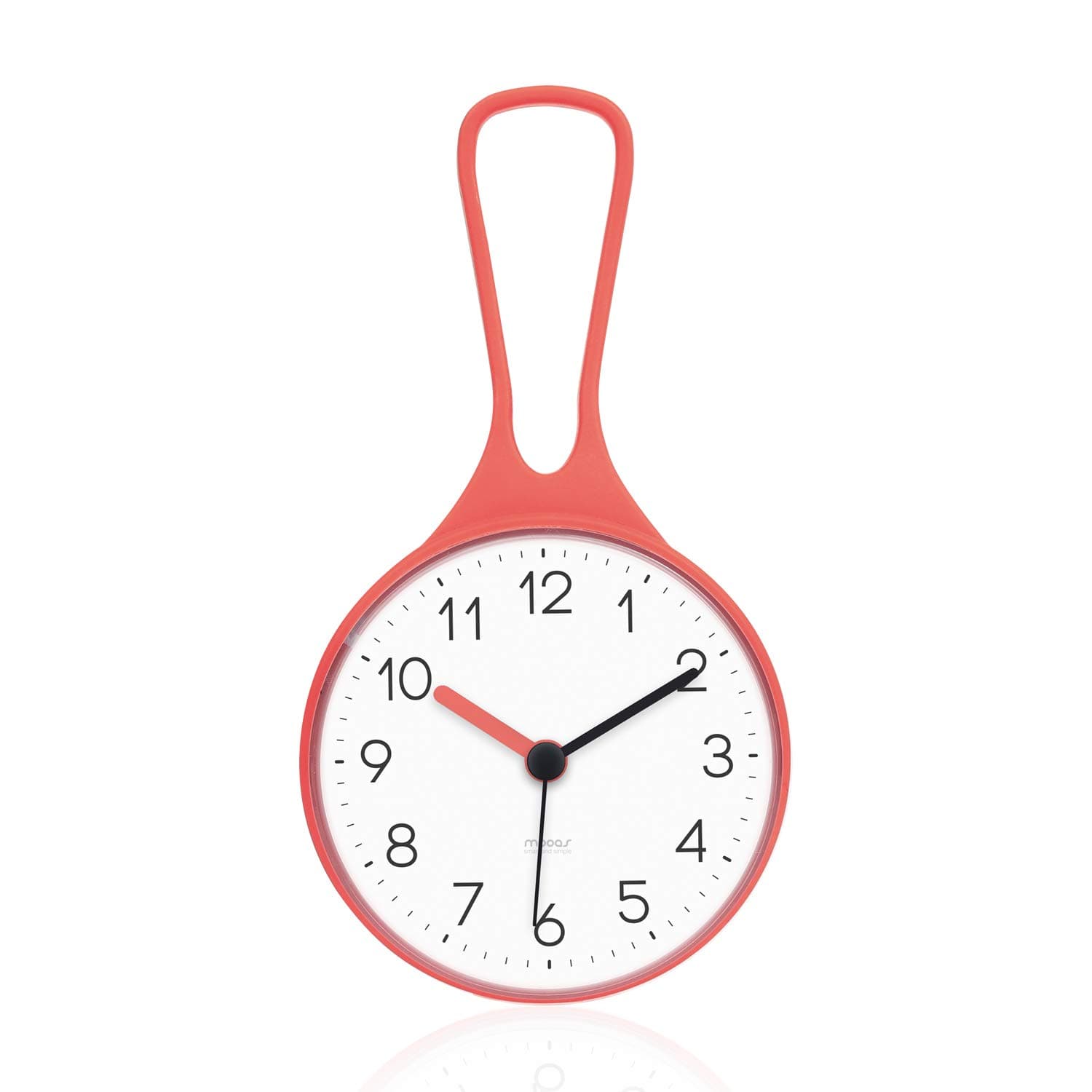 Mooas Loop Bathroom Clock, Shower Clock, Waterproof Shower Clock (Orange)