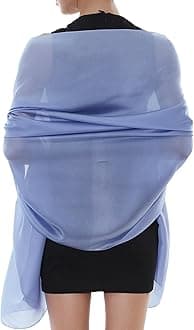 RIIQIICHY Women Shawls and Wraps for Evening Dresses Like Chiffon Silk Scarf Formal Silky Pashmina Shawls for Weddings