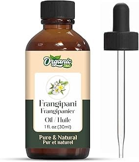 Organic Zing Frangipani (Plumeria alba) Oil | Pure & Natural Essential Oil for Skincare, Massage, Aroma & Diffuser - 30ml/1.01fl oz