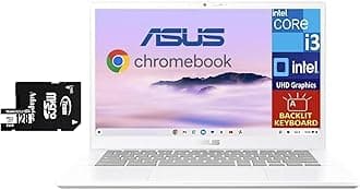 ASUS Chromebook Plus CX34 Everyday Value 14.0" FHD Display (Intel i3-1215U, 8GB RAM, 256GB Storage (128GB SSD + 128GB SD Card), Backlit KB, WiFi 6, HD Webcam, BT 5.4, Chrome OS) (Renewed)
