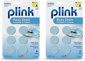 Fizzy Drain Cleaner, 6 Count (Pack of 2), Lemon Scent