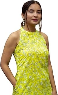 GRECIILOOKSCotton Kurta Set for Women – Printed Anarkali Kurta with Pants | Elegant Ethnic Outfit Office Look