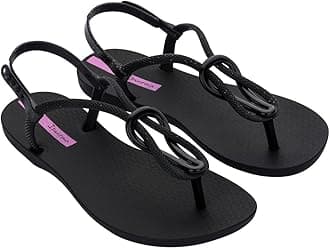 IpanemaWomen's Trendy Sandals - Comfortabe and Stylish T-Strap Flat Sandals with Adjustable Ankle Strap Closure
