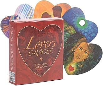 ANBOSI Tarot Cards 45 Pieces Lovers Oracle Tarot Card Game Decks for Beginners, Classic Traditional Standard Tarot Deck Fortune Telling Game Divination Tools for Adults (Lovers Oracle)