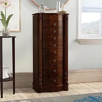 Alveare Home Louisa Jewelry Armoire, Walnut