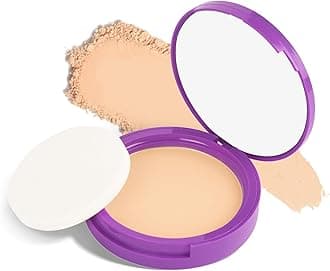 SUGAR POP Longwear Compact with Castor Oil & Vitamin E | PressedSetting Powder with UV Protection | Matte & Long Lasting | 9gm - 07 Biscuit
