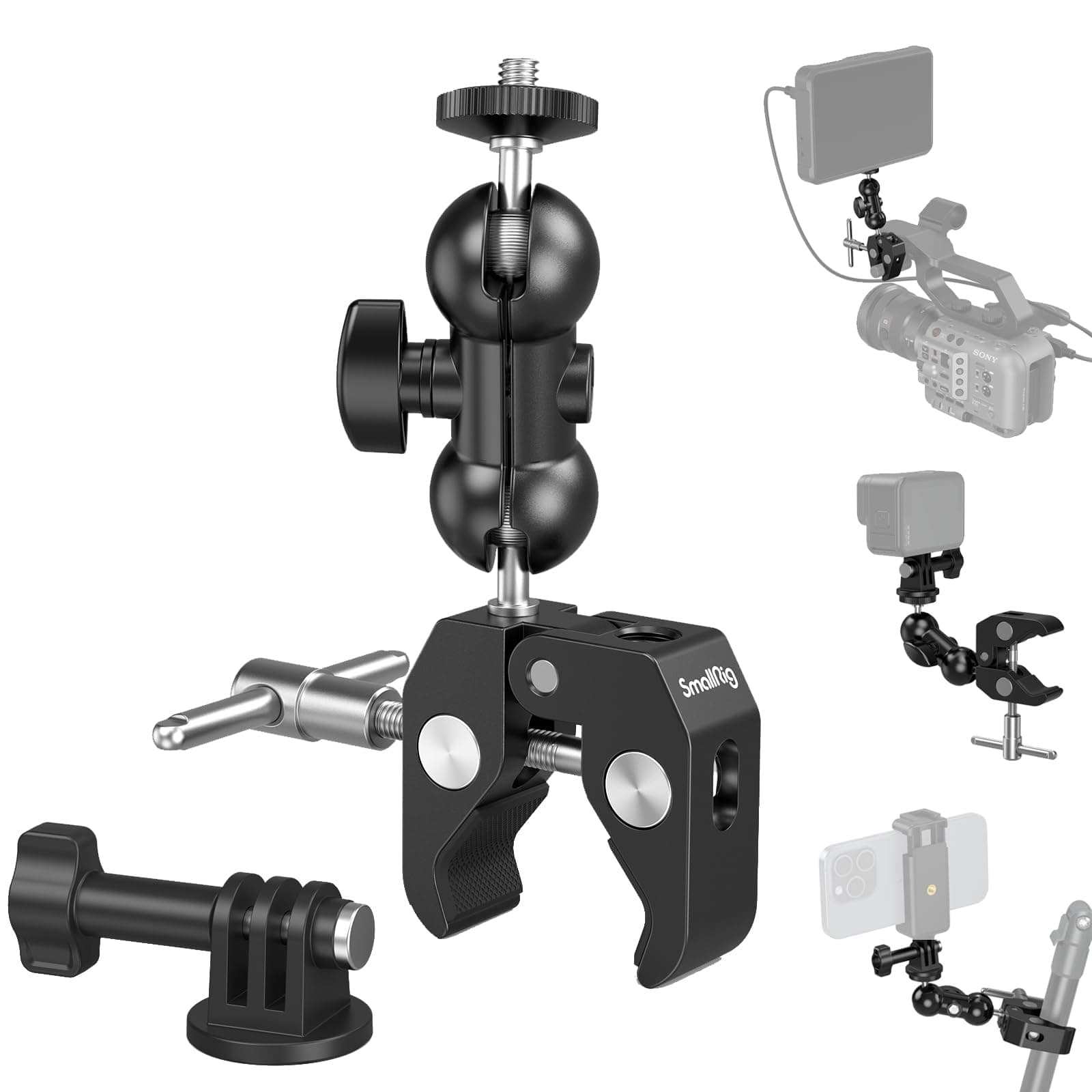 SMALLRIG Ballhead Super Clamp Mount