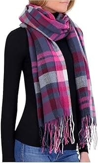 Market & Layne Cashmere Feel Winter Scarf - Warm Long Oversized Ladies Scarf for Cold Weather